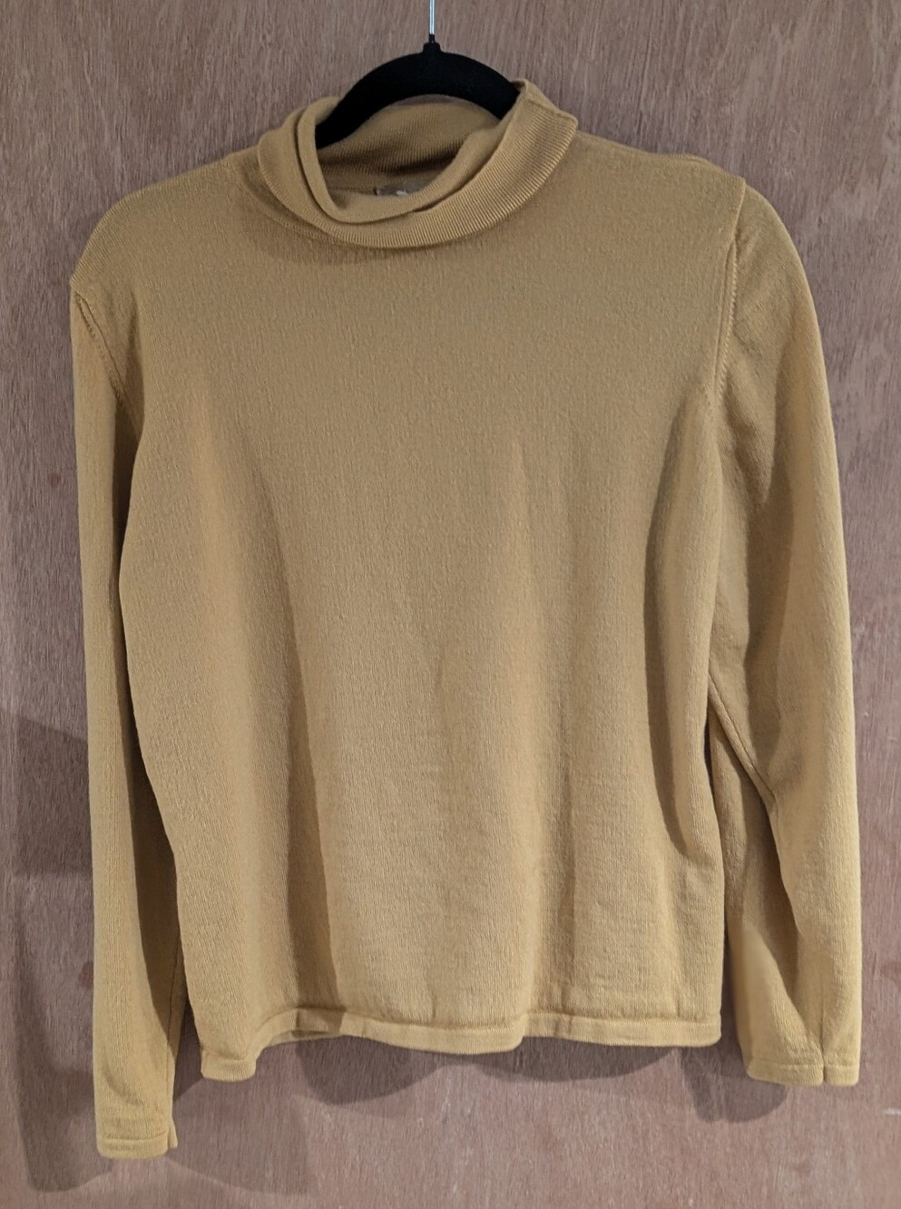 Mustard Turtleneck Long-Sleeve Sweater